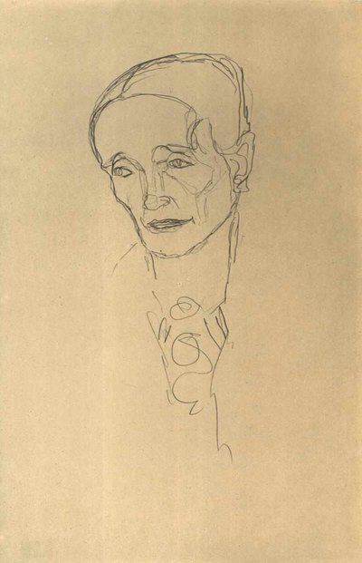 Head Study of an Old Woman by Gustav Klimt